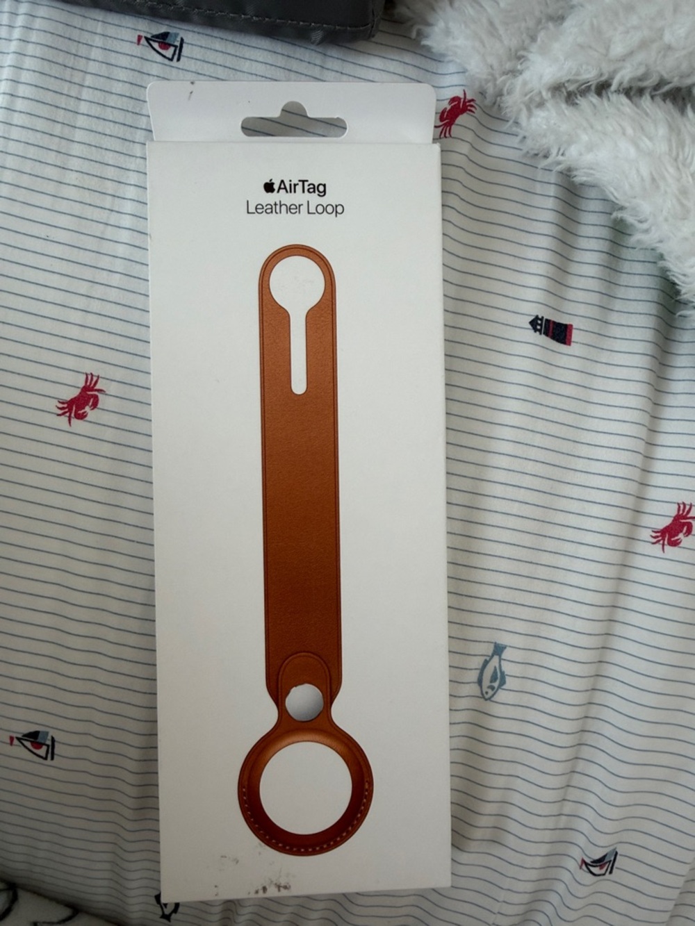 Apple AirTag Leather Loop - Saddle Brown Leather